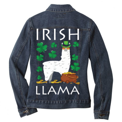 Irish Llama Ladies Denim Jacket Designed By Bariteau Hannah