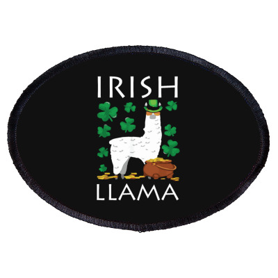 Irish Llama Oval Patch Designed By Bariteau Hannah