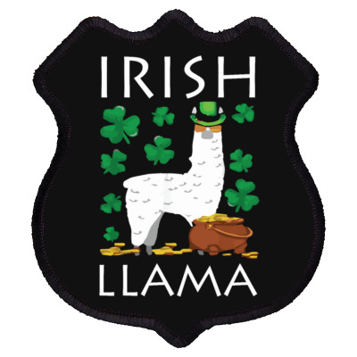 Irish Llama Shield Patch Designed By Bariteau Hannah