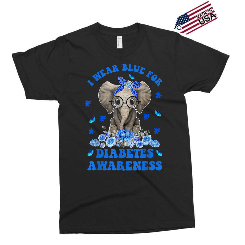 I Wear Blue For Diabetes Awareness Elephant Warrior Women T Shirt Exclusive T-shirt | Artistshot