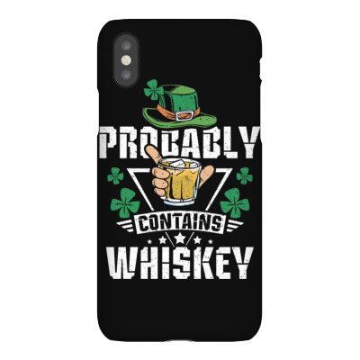 Probably Contains Whiskey Iphonex Case Designed By Bariteau Hannah