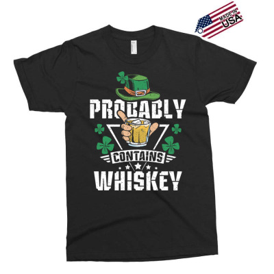 Probably Contains Whiskey Exclusive T-shirt Designed By Bariteau Hannah
