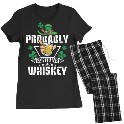 Probably Contains Whiskey Women's Pajamas Set Designed By Bariteau Hannah