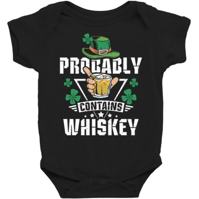 Probably Contains Whiskey Baby Bodysuit Designed By Bariteau Hannah