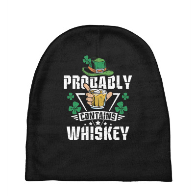 Probably Contains Whiskey Baby Beanies Designed By Bariteau Hannah