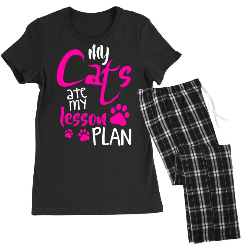 My Cats Ate My Lesson Plan Women's Pajamas Set by declangreenwood | Artistshot