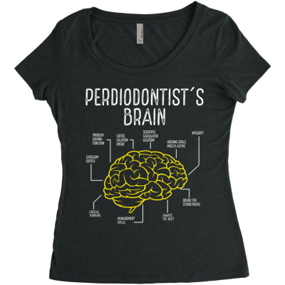 Periodontist Toothbrush Periodontist Mouthwasch Women's Triblend Scoop T-shirt Designed By Bariteau Hannah