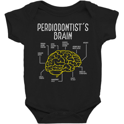 Periodontist Toothbrush Periodontist Mouthwasch Baby Bodysuit Designed By Bariteau Hannah