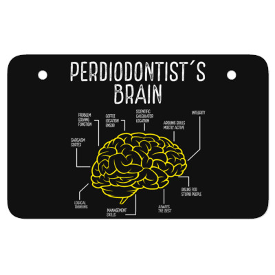 Periodontist Toothbrush Periodontist Mouthwasch Atv License Plate Designed By Bariteau Hannah