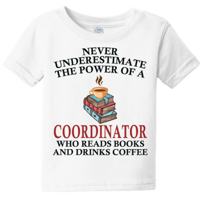 Coordinator Reading Books And Coffee Lover Baby Tee Designed By Bariteau Hannah
