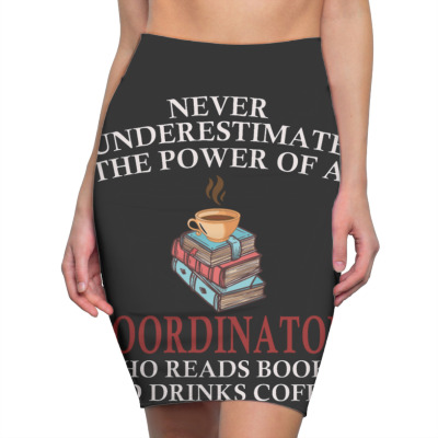 Coordinator Reading Books And Coffee Lover Pencil Skirts Designed By Bariteau Hannah