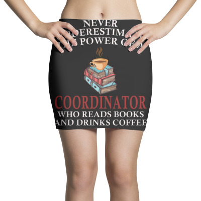 Coordinator Reading Books And Coffee Lover Mini Skirts Designed By Bariteau Hannah