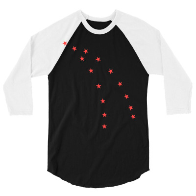 Stars 3/4 Sleeve Shirt Designed By Bariteau Hannah