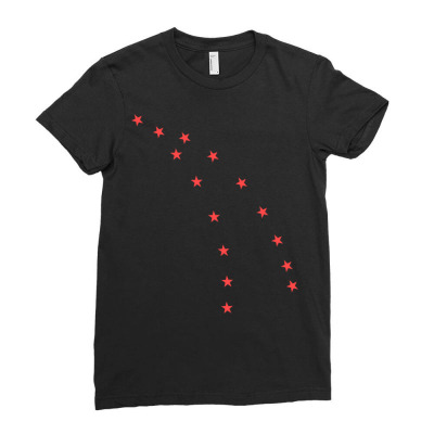 Stars Ladies Fitted T-shirt Designed By Bariteau Hannah
