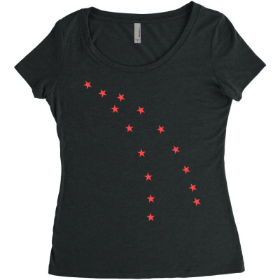 Stars Women's Triblend Scoop T-shirt Designed By Bariteau Hannah