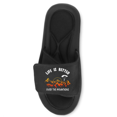 Life Is Better Over The Mountains Slide Sandal Designed By Bariteau Hannah