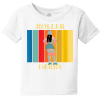 Roller Derby Skating Retro Vintage Skater Blocker T Shirt Baby Tee | Artistshot