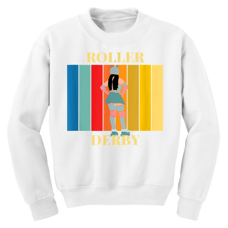 Roller Derby Skating Retro Vintage Skater Blocker T Shirt Youth Sweatshirt by anitrasargisg5b | Artistshot