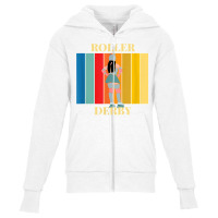 Roller Derby Skating Retro Vintage Skater Blocker T Shirt Youth Zipper Hoodie | Artistshot