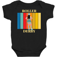 Roller Derby Skating Retro Vintage Skater Blocker T Shirt Baby Bodysuit | Artistshot