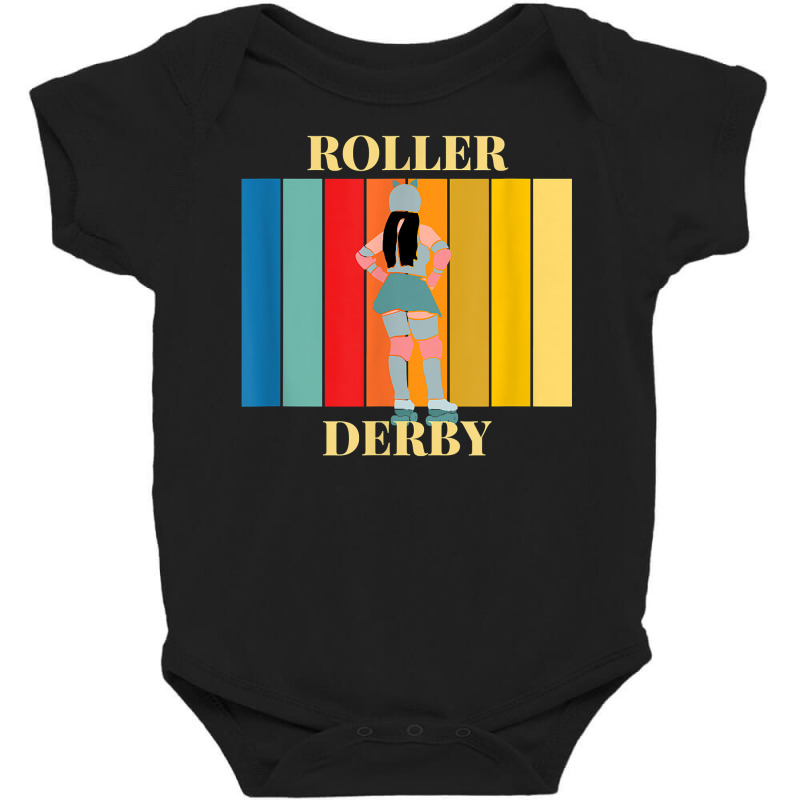 Roller Derby Skating Retro Vintage Skater Blocker T Shirt Baby Bodysuit by anitrasargisg5b | Artistshot