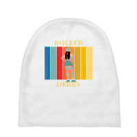 Roller Derby Skating Retro Vintage Skater Blocker T Shirt Baby Beanies | Artistshot