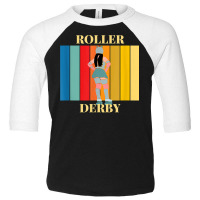 Roller Derby Skating Retro Vintage Skater Blocker T Shirt Toddler 3/4 Sleeve Tee | Artistshot