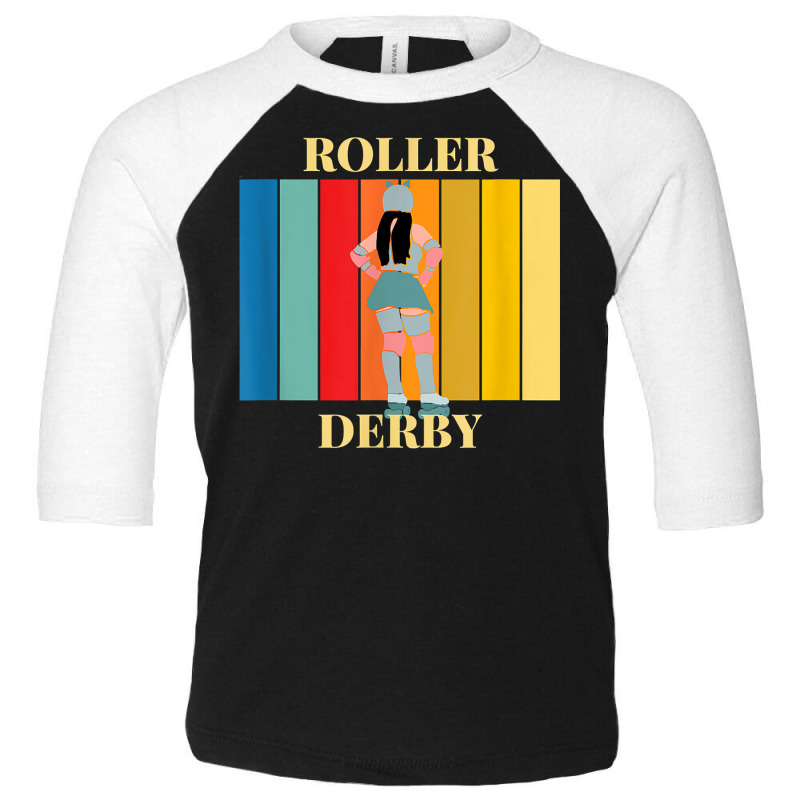 Roller Derby Skating Retro Vintage Skater Blocker T Shirt Toddler 3/4 Sleeve Tee by anitrasargisg5b | Artistshot