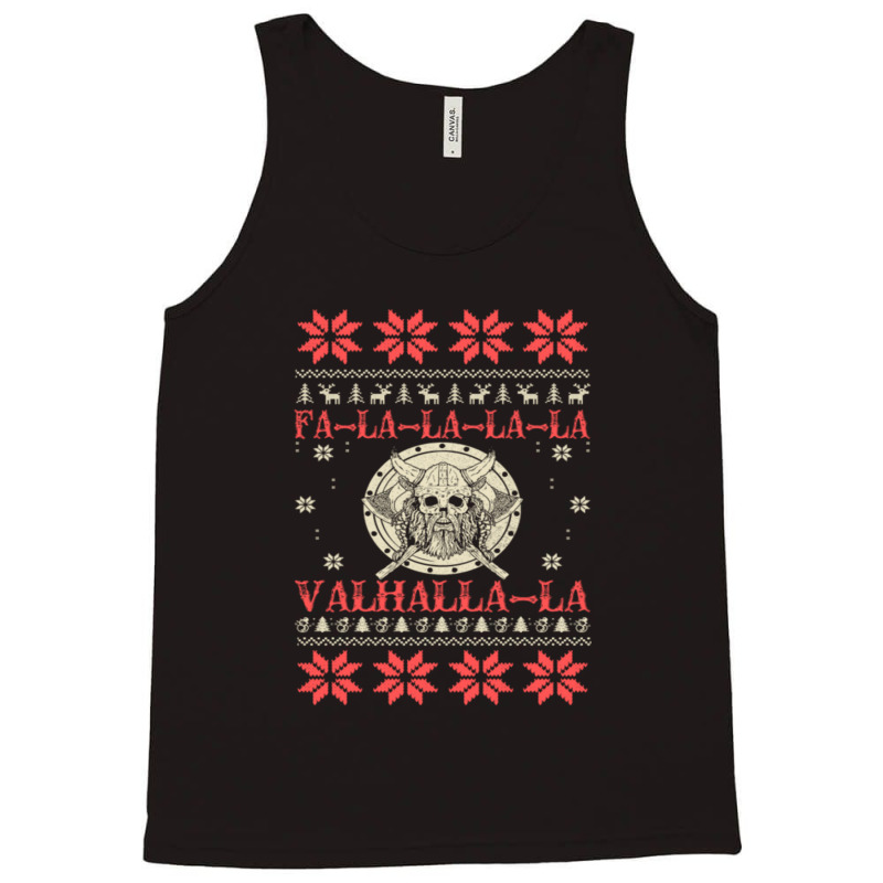 Merry Viking Ugly Christmas Sweater Funny Tshirt Tank Top | Artistshot