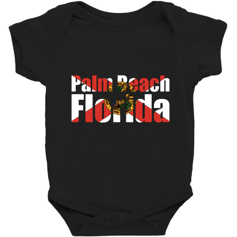 Palm Beach Florida-qjbqx Baby Bodysuit by poppyallen | Artistshot