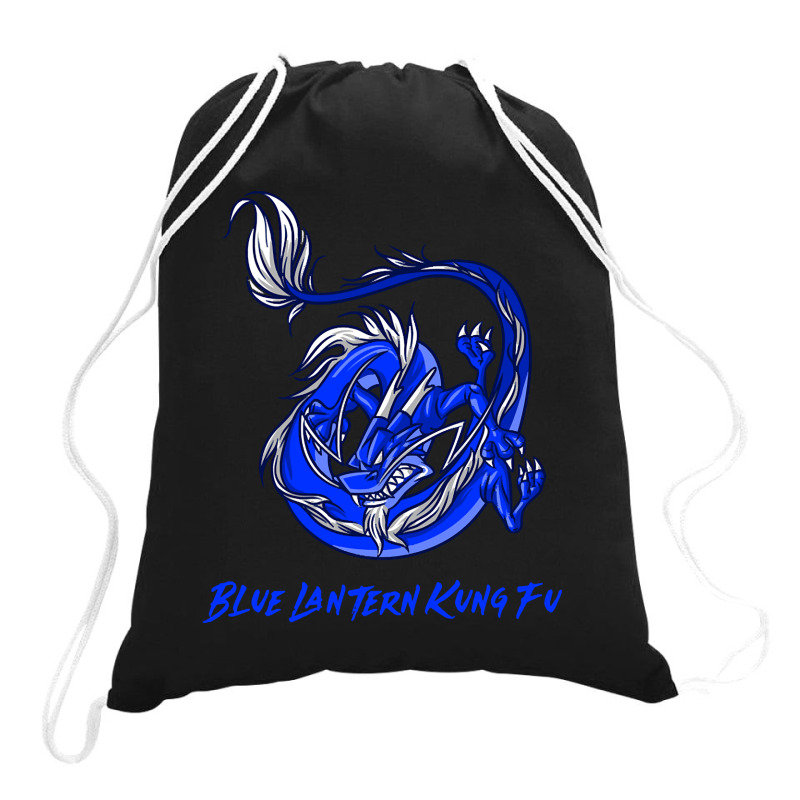 Blue Lantern Kung Fu Drawstring Bags | Artistshot