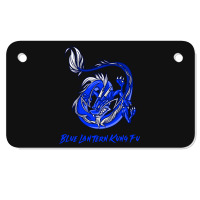 Blue Lantern Kung Fu Motorcycle License Plate | Artistshot