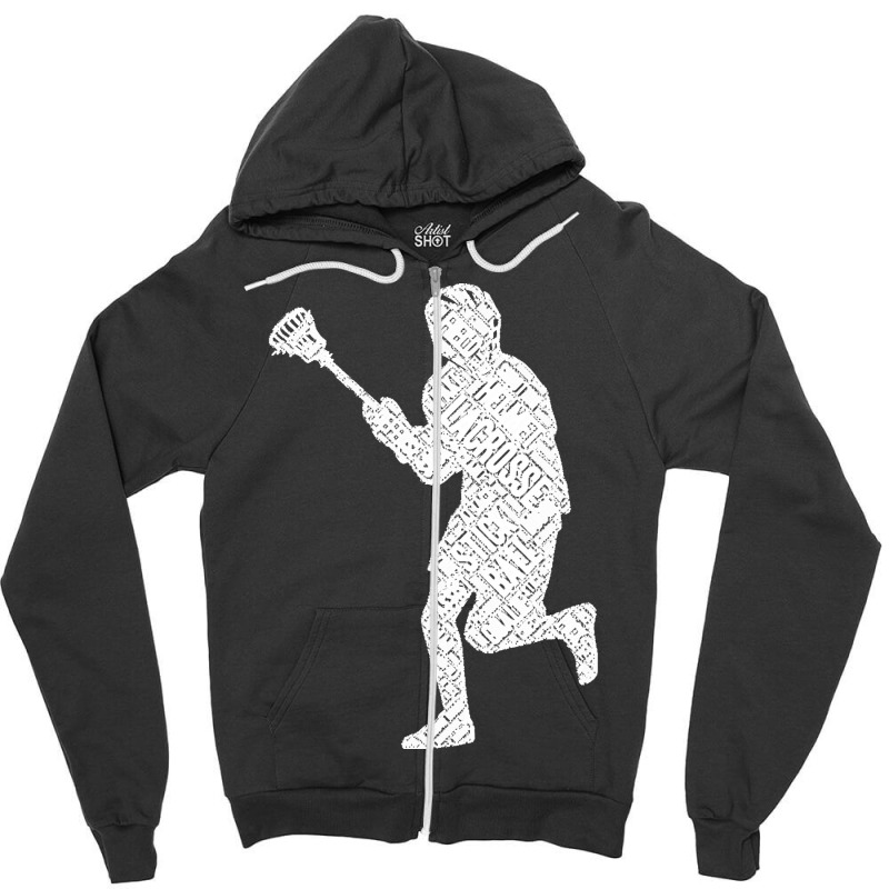 Funny Lacrosse Lover Gift T  Shirt Funny Graphic Lacrosse Ball Stick S Zipper Hoodie by aboehm | Artistshot