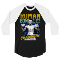 Roman Gonzales Chocolatito Roman Gonzales 3/4 Sleeve Shirt | Artistshot