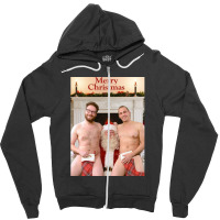 Merry Xmas From Seth & James Zipper Hoodie | Artistshot