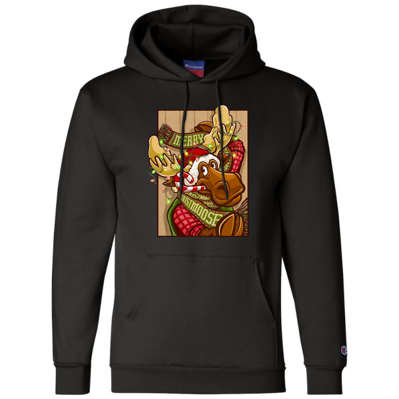 Merry-christmoose Champion Hoodie | Artistshot