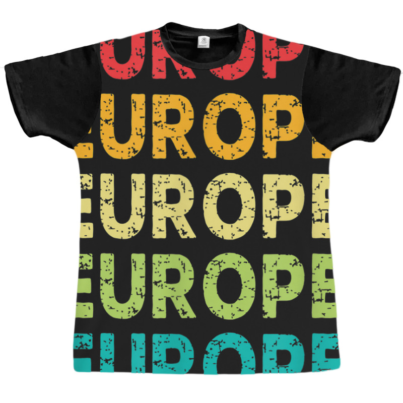 Europe I Love To Travel Abroad Paris France England Graphic T-shirt by ALVAILLONJ | Artistshot