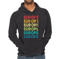 Europe I Love To Travel Abroad Paris France England Vintage Hoodie | Artistshot