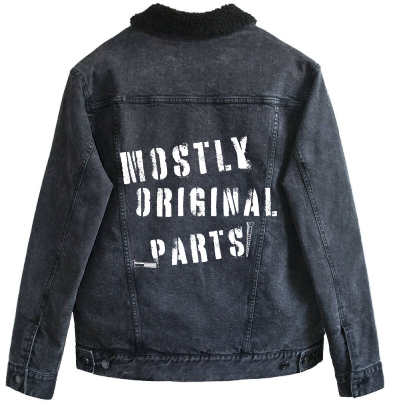 Mostly Original Parts Unisex Sherpa-Lined Denim Jacket by Jerhogen528 | Artistshot