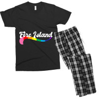 Fire Island Gay Pride   Queer Shirts Proud Homos Men's T-shirt Pajama Set | Artistshot