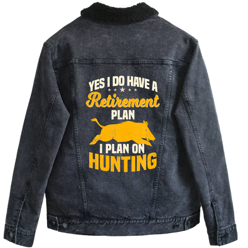 Hog Hunting Retired Wild Pig Hunter Huntsman Unisex Sherpa-lined Denim Jacket | Artistshot