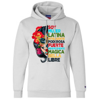 Womens Soy Mujer Latina Tee Poderosa Magica Bella Hispanic Heritage T Champion Hoodie | Artistshot