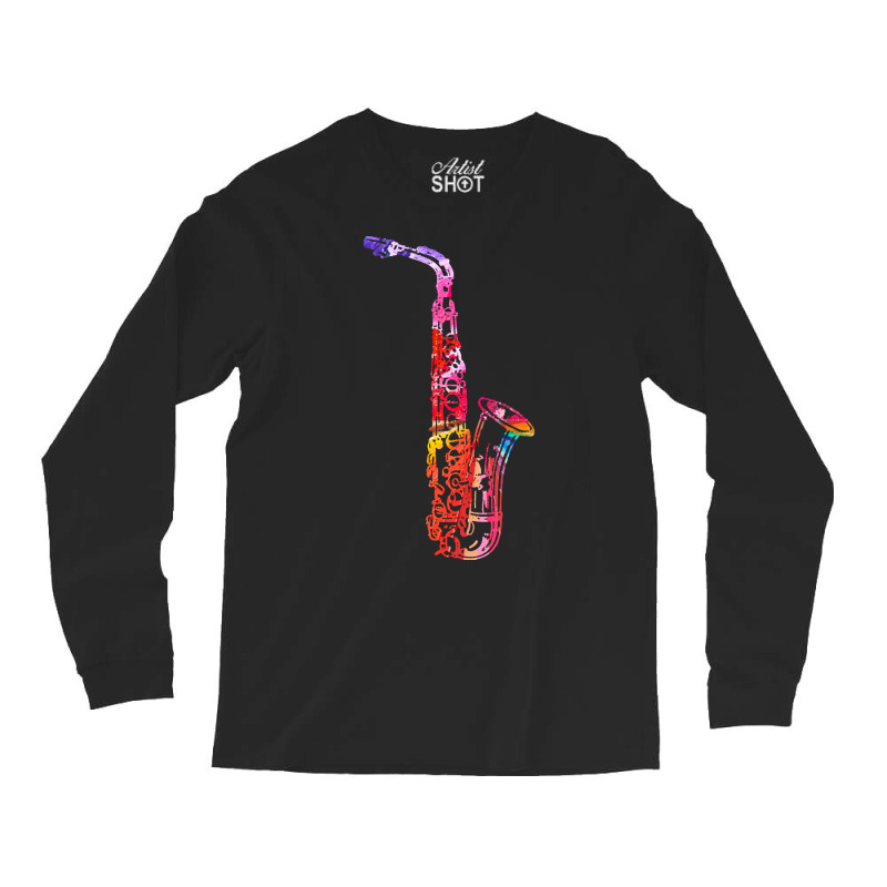 Saxophone Instrument T  Shirtsaxophone Instrument Saxo Lover Gift For Long Sleeve Shirts by haskellkshlerin986 | Artistshot