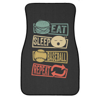 Eat Sleep Baseball Repeat-fzlac Front Car Mat | Artistshot