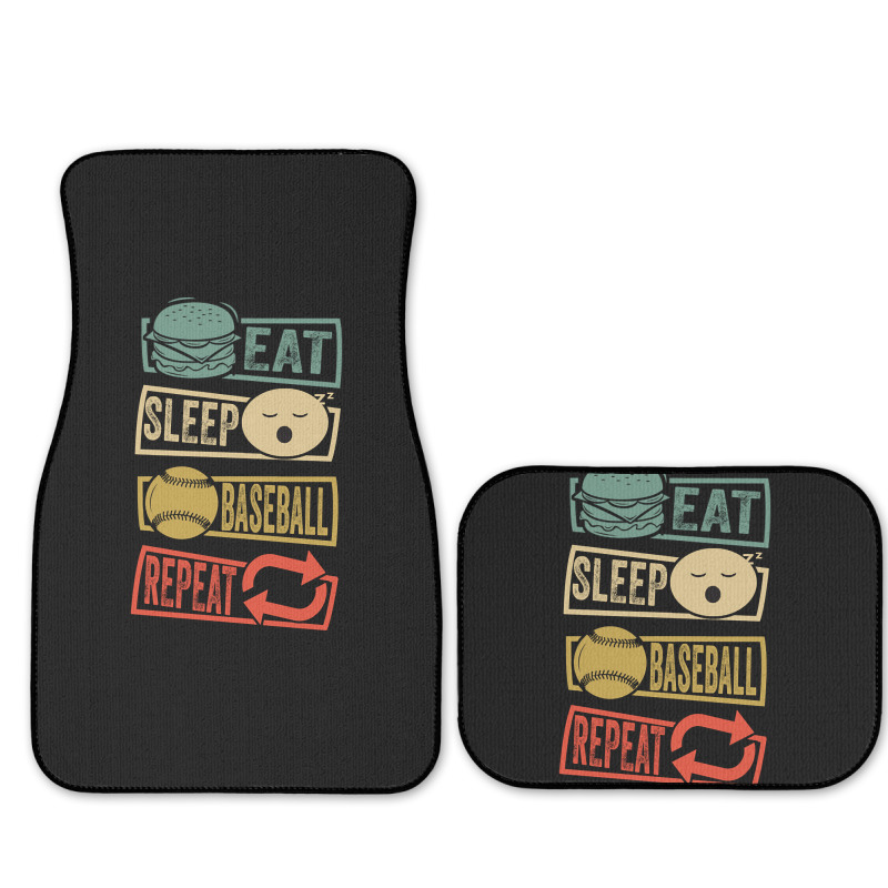 Eat Sleep Baseball Repeat-fzlac Full Set Car Mats | Artistshot