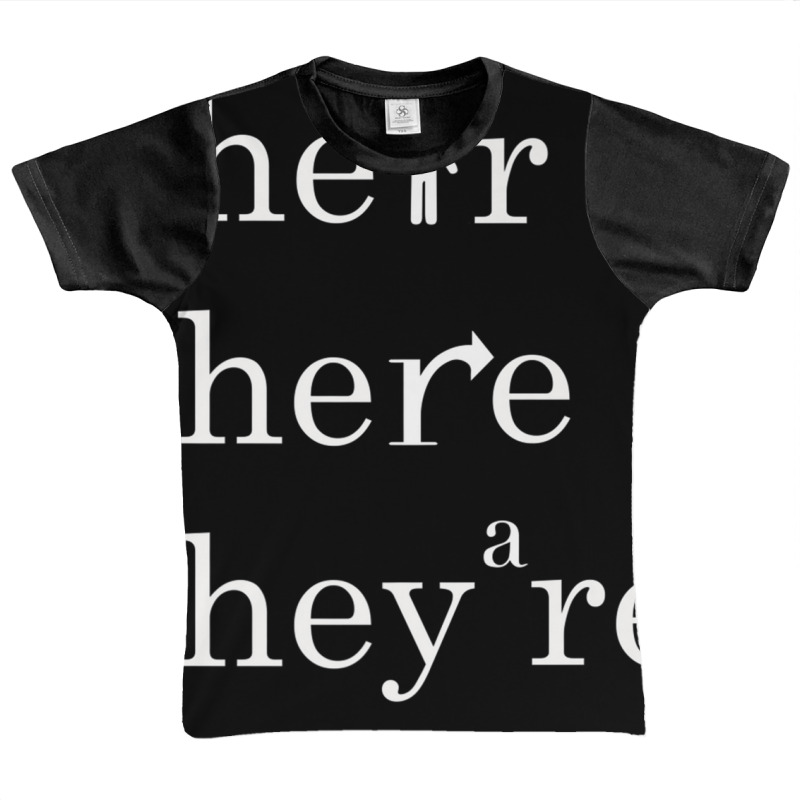 Their, There, And They're   English Teacher Correct Grammar Premium T Graphic Youth T-shirt by choninzel | Artistshot