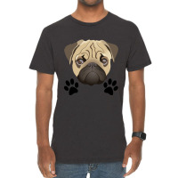 Dog Footprint - I Love My Dog Vintage T-shirt | Artistshot