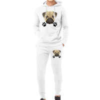 Dog Footprint - I Love My Dog Hoodie & Jogger Set | Artistshot