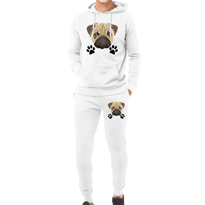 Dog Footprint - I Love My Dog Hoodie & Jogger set by lorismerch | Artistshot