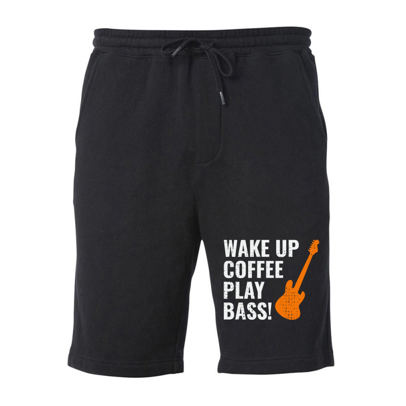 Bass Guitar Player Music Musician Bassist Coffee Fleece Short by Tasteful Tees | Artistshot